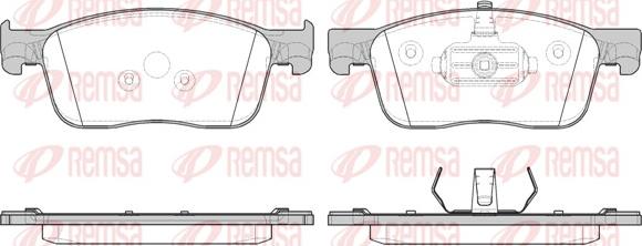 Remsa 1719.00 - Тормозные колодки, дисковые, комплект avtokuzovplus.com.ua