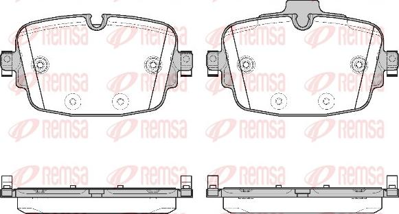 Remsa 1739.00 - Гальмівні колодки, дискові гальма autocars.com.ua