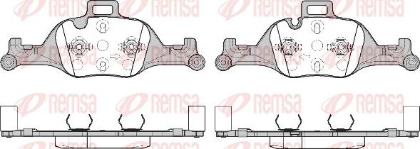 Remsa 1740.00 - Гальмівні колодки, дискові гальма autocars.com.ua