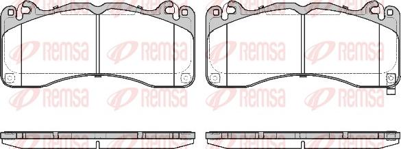 Remsa 1749.02 - Тормозные колодки, дисковые, комплект avtokuzovplus.com.ua