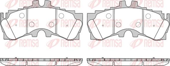 Remsa 1789.00 - Гальмівні колодки, дискові гальма autocars.com.ua