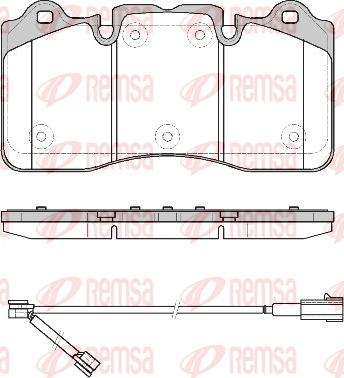 Remsa 1798.00 - Гальмівні колодки, дискові гальма autocars.com.ua