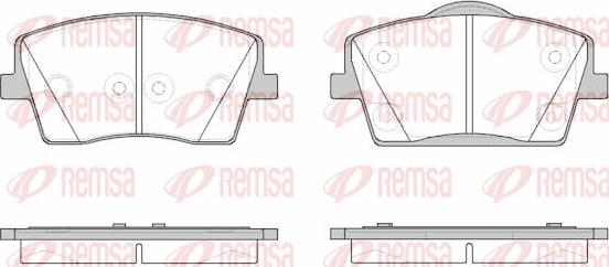 Remsa 1823.00 - Гальмівні колодки, дискові гальма autocars.com.ua