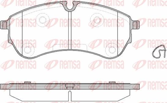 Remsa 1830.00 - Тормозные колодки, дисковые, комплект avtokuzovplus.com.ua