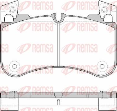 Remsa 1831.00 - Тормозные колодки, дисковые, комплект autodnr.net