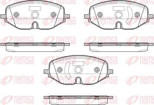 Remsa 1906.01 - Гальмівні колодки, дискові гальма autocars.com.ua