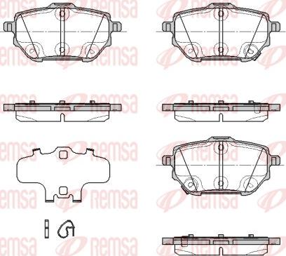 Remsa 1937.03 - Гальмівні колодки, дискові гальма autocars.com.ua