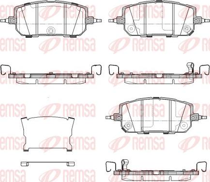 Remsa 1960.02 - Гальмівні колодки, дискові гальма autocars.com.ua