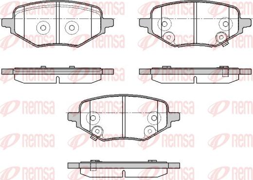 Remsa 1978.02 - Гальмівні колодки, дискові гальма autocars.com.ua