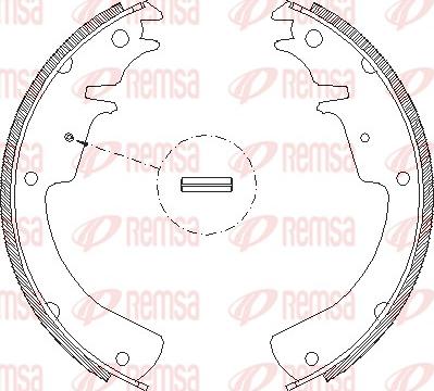 Remsa 4010.01 - Гальмівні колодки autocars.com.ua