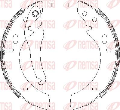 Remsa 4018.00 - Тормозные башмаки, барабанные avtokuzovplus.com.ua