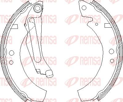 Remsa 4023.00 - Гальмівні колодки autocars.com.ua