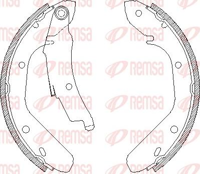 Remsa 4024.00 - Гальмівні колодки autocars.com.ua