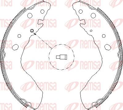 Remsa 4033.00 - Тормозные башмаки, барабанные avtokuzovplus.com.ua