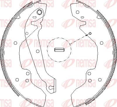 Remsa 4056.00 - Тормозные башмаки, барабанные avtokuzovplus.com.ua