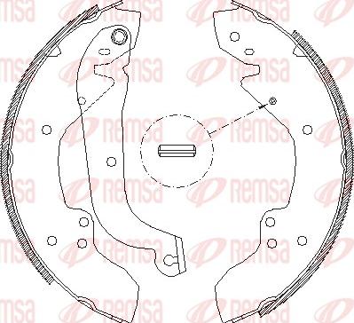 Remsa 4056.01 - Тормозные башмаки, барабанные avtokuzovplus.com.ua