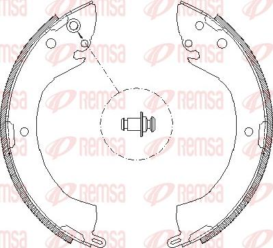 Remsa 4079.00 - Тормозные башмаки, барабанные avtokuzovplus.com.ua