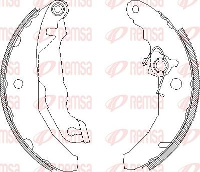 Remsa 4081.01 - Гальмівні колодки autocars.com.ua