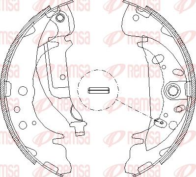 Remsa 4089.01 - Гальмівні колодки autocars.com.ua