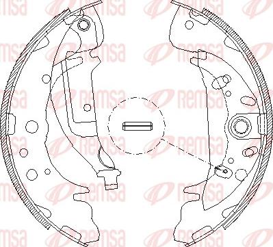 Remsa 4089.03 - Гальмівні колодки autocars.com.ua