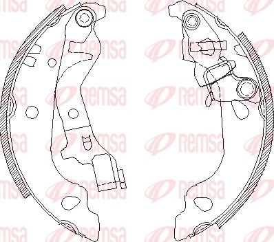 Remsa 4099.00 - Гальмівні колодки autocars.com.ua