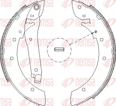 Remsa 4103.00 - Тормозные башмаки, барабанные avtokuzovplus.com.ua