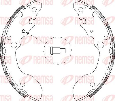 Remsa 4124.00 - Тормозные башмаки, барабанные avtokuzovplus.com.ua