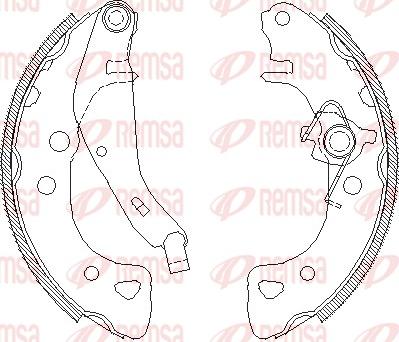 Remsa 4126.01 - Гальмівні колодки autocars.com.ua