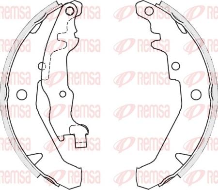 Remsa 4139.01 - Тормозные башмаки, барабанные avtokuzovplus.com.ua