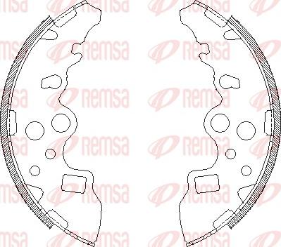 Remsa 4159.00 - Тормозные башмаки, барабанные avtokuzovplus.com.ua