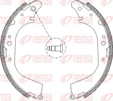 Remsa 4172.00 - Тормозные башмаки, барабанные avtokuzovplus.com.ua