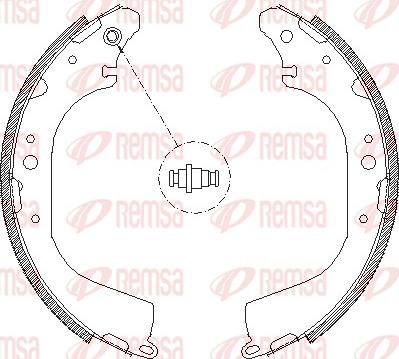 Remsa 4172.01 - Тормозные башмаки, барабанные avtokuzovplus.com.ua