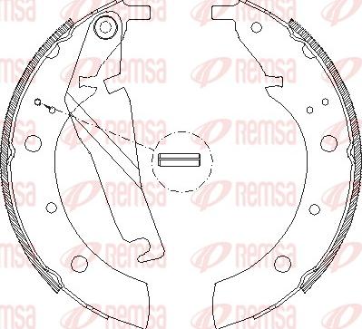 Remsa 4173.00 - Тормозные башмаки, барабанные autodnr.net