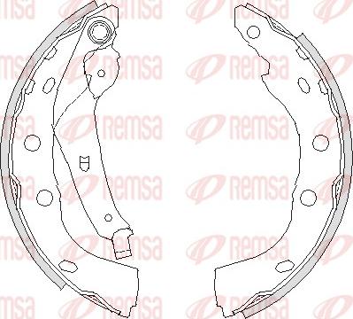 Remsa 4195.00 - Гальмівні колодки autocars.com.ua