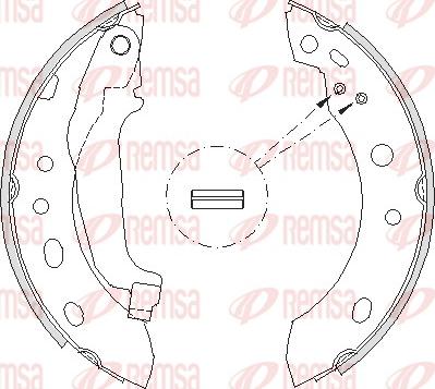Remsa 4204.00 - Гальмівні колодки autocars.com.ua