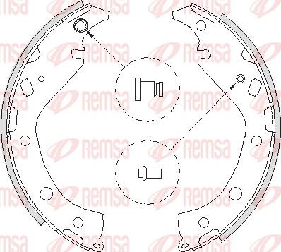 Remsa 4207.00 - Гальмівні колодки autocars.com.ua