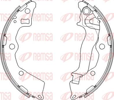 Remsa 4225.01 - Гальмівні колодки autocars.com.ua