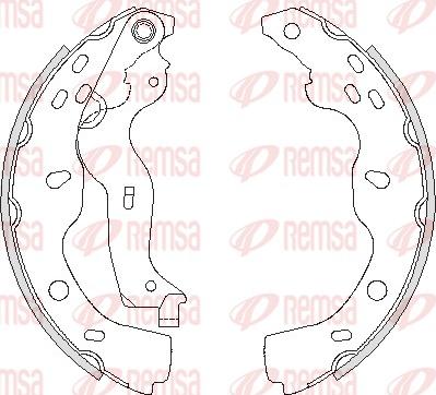 Remsa 4227.00 - Тормозные башмаки, барабанные avtokuzovplus.com.ua