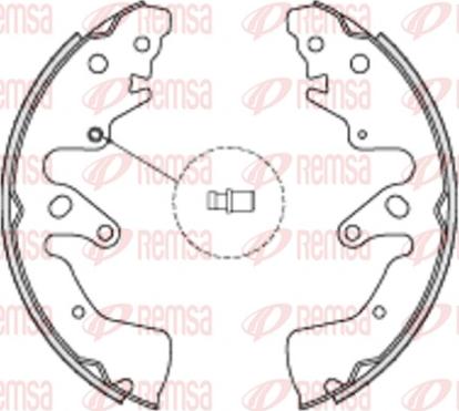 Remsa 4228.00 - Колодка торм. барабан. SUZUKI GRAND VITARA 1.6. 2.0. 1.9 DDIS 04-05- задн. пр-во Remsa autocars.com.ua