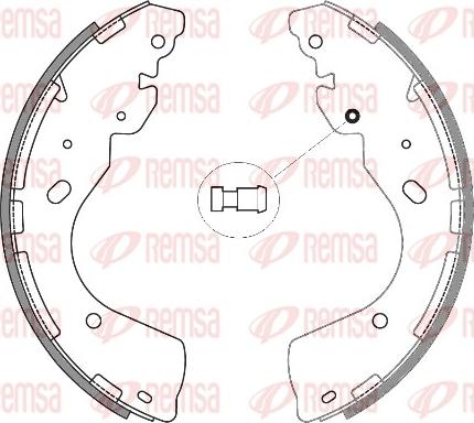 Remsa 4246.00 - Тормозные башмаки, барабанные avtokuzovplus.com.ua