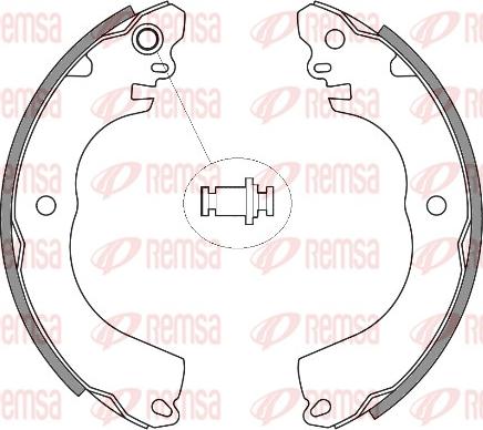 Remsa 4257.00 - Тормозные башмаки, барабанные autodnr.net