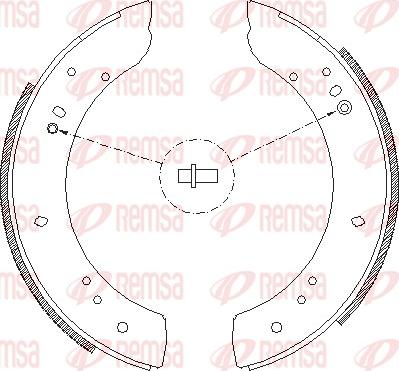 Remsa 4283.00 - Тормозные башмаки, барабанные avtokuzovplus.com.ua