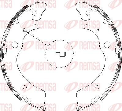 Remsa 4383.00 - Тормозные башмаки, барабанные avtokuzovplus.com.ua