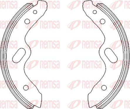 Remsa 4475.00 - Тормозные башмаки, барабанные autodnr.net