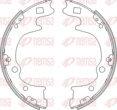 Remsa 4496.00 - Гальмівні колодки autocars.com.ua