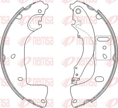Remsa 4539.00 - Гальмівні колодки autocars.com.ua