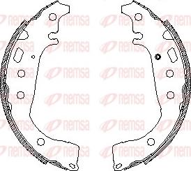 Remsa 4556.00 - Тормозные башмаки, барабанные autodnr.net