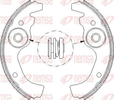 Remsa 4611.00 - Тормозные башмаки, барабанные avtokuzovplus.com.ua