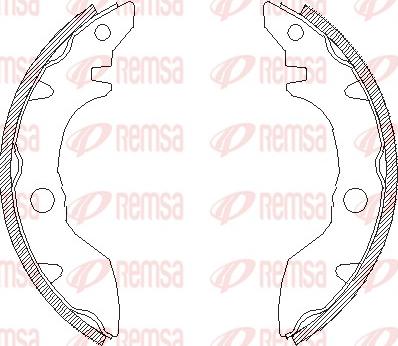 Remsa 4660.00 - Гальмівні колодки autocars.com.ua