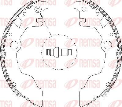 Remsa 4661.00 - Тормозные башмаки, барабанные avtokuzovplus.com.ua